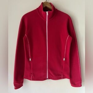 KJUS Women's Hazel Full Zip Red Fleece Jacket 38 M